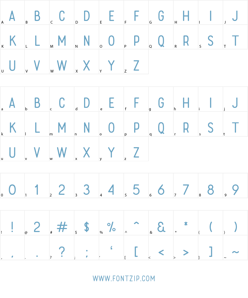 Rolade Free Font Character